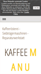 Mobile Screenshot of kaffee-manu-faktur.de