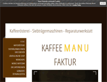 Tablet Screenshot of kaffee-manu-faktur.de